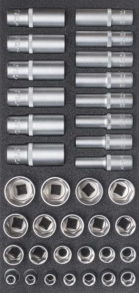 Gamme de chariots d'atelier SW-Stahl clé à douille 1/2" 36 pièces Z3013-17 obtenir à bas prix