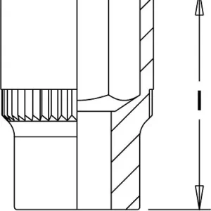 Insert pour clé à douille ELORA 3/4 " douze tranchants 770 métrique taille: 52 mm 0770010522000 commander à bas prix