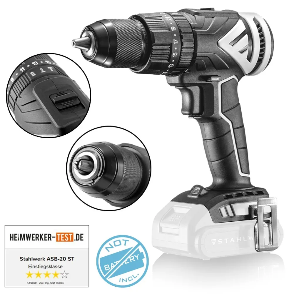 STEAVERWORKS BUTHERS BUTHERAT IMPACT DRILLERGUVERS ASB-20 ST SOLO | Système 20 volts | Fermer le tournevis | Tournevis de...