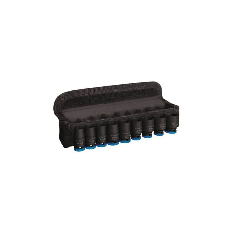 Trousse de 9 douilles à choc 1/4" 2608003034 BOSCH