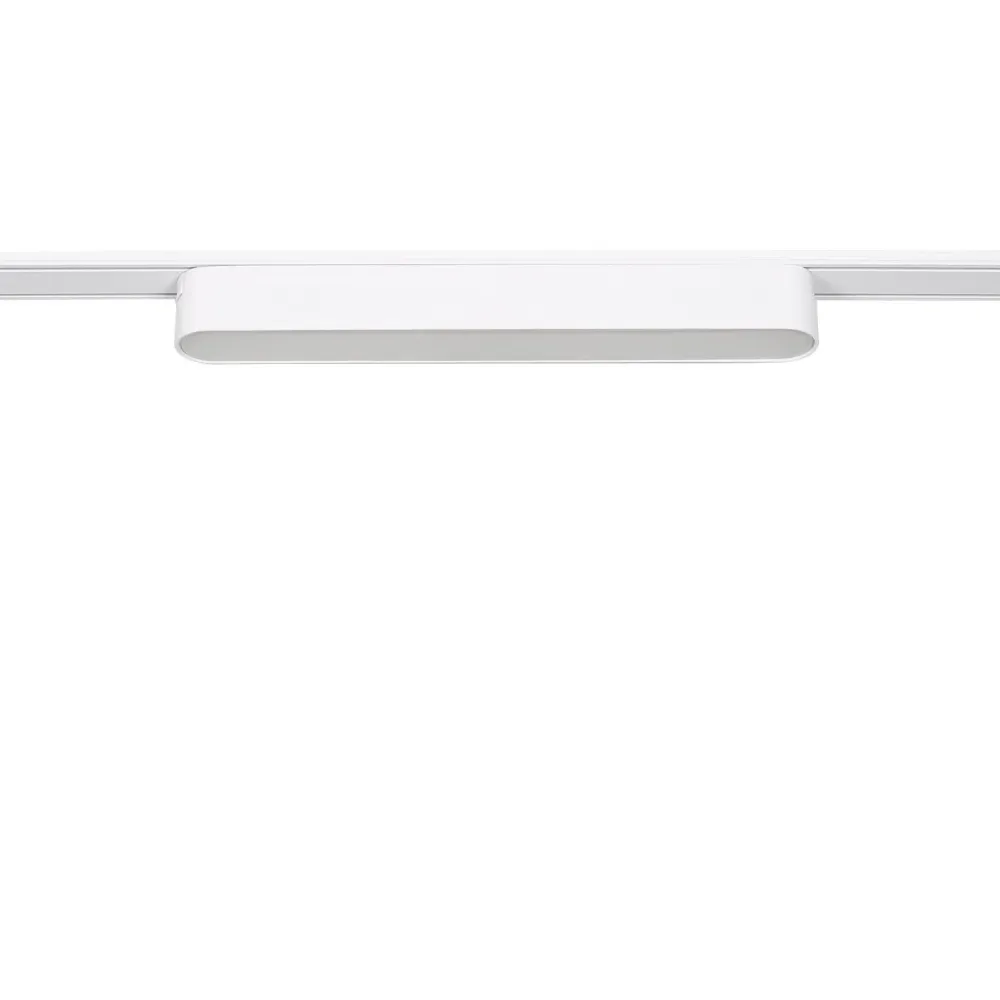 Boîtier de dérivation Luminaire LED linéaire magnétique, profil bas 12W 48V, couleur blanche, 222mm