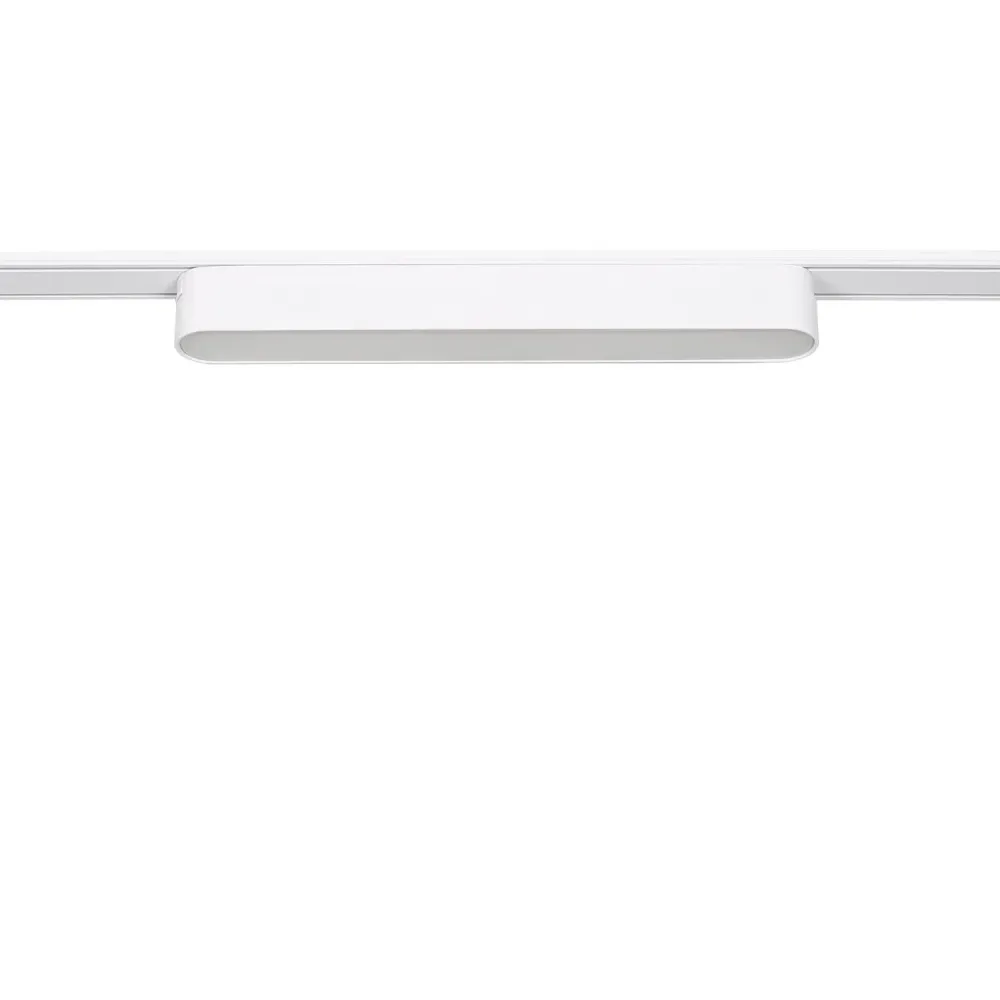 Boîtier de dérivation Luminaire LED linéaire magnétique, profil bas 12W 48V, couleur blanche, 222mm