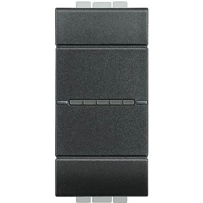 INVERTITORE CON COMANDO ASSIALE 1P 16AX 250VAC ANTRACITE LIVING LIGHT L4054