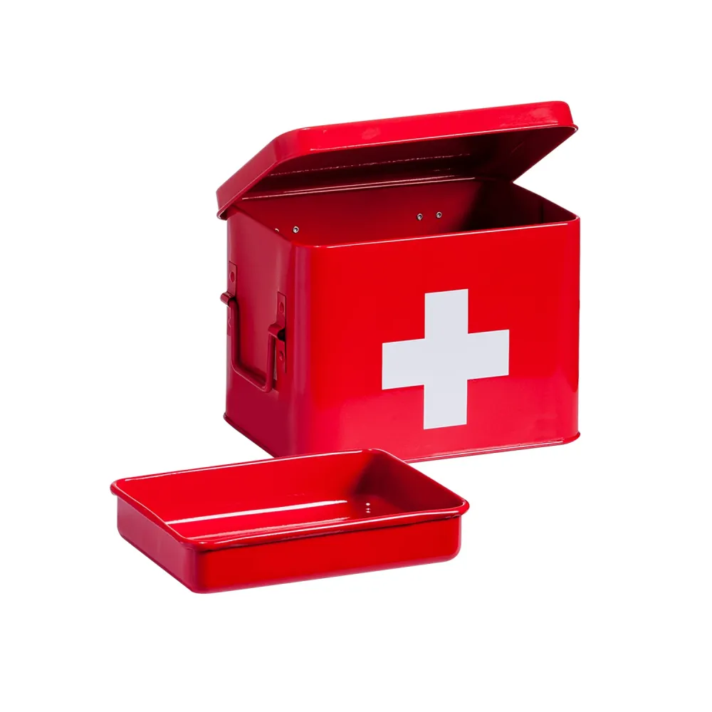 Cassetta Pronto Soccorso Metallo 21,5x16x16cm dans Boîtier Rigide