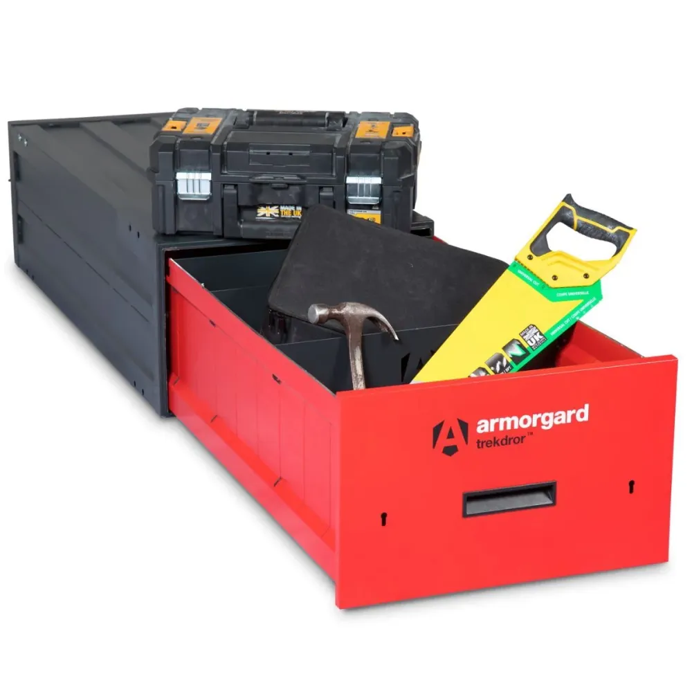 Kit d'Urgence Armorgard TKD1 Trekdror Van Security Tool Drawer Box 490mm x 1105mm x 300mm Fixe Storage Tools
