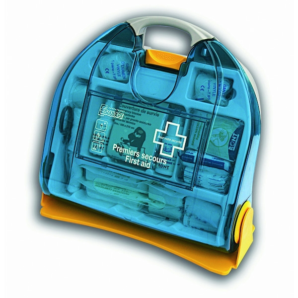 Trousse de secours ASEP OPTIMA pour 4 personnes - LABORATOIRES ESCULAPE avec Guide de Secourisme
