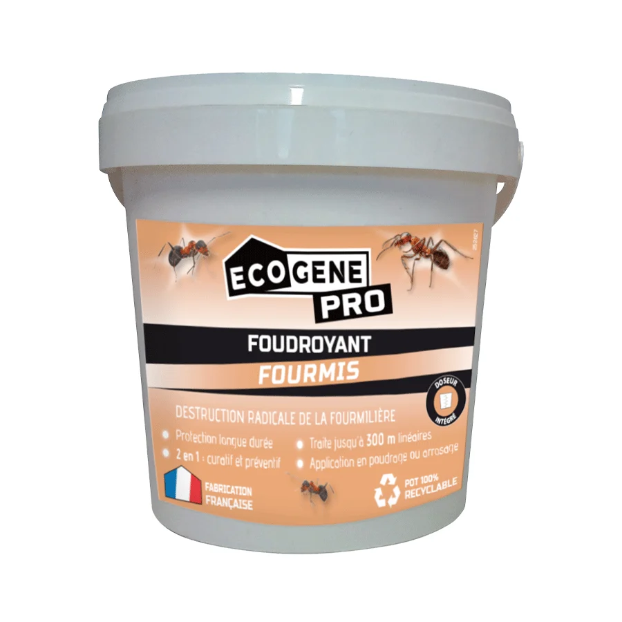 Longue Durée de Vie Poudre anti-fourmis foudroyante en tube | Ecogene Pro