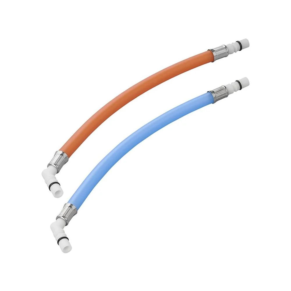 Flexibler Schlauchanschluss 25 cm – Warm- & Kaltwasser, 45° Tülle, für Wohnmobil & Boot