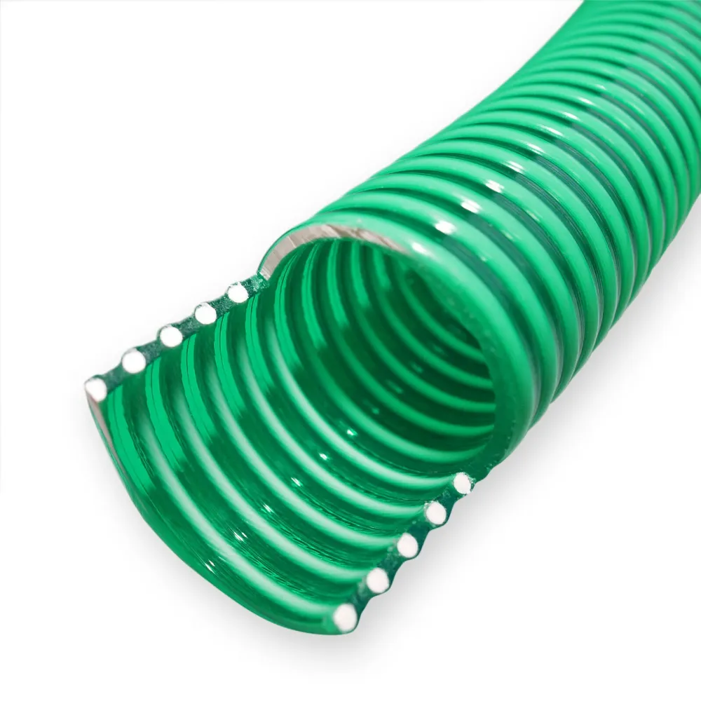 Tuyau d'aspiration 5 m à pression diamètre 20 mm (3/4") spirale renforcement vert 16_0001631 en polypropylène renforcé