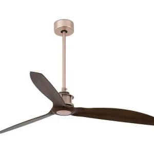JUST FAN M DC ventilateur cuivre/bois avec kit de fixation