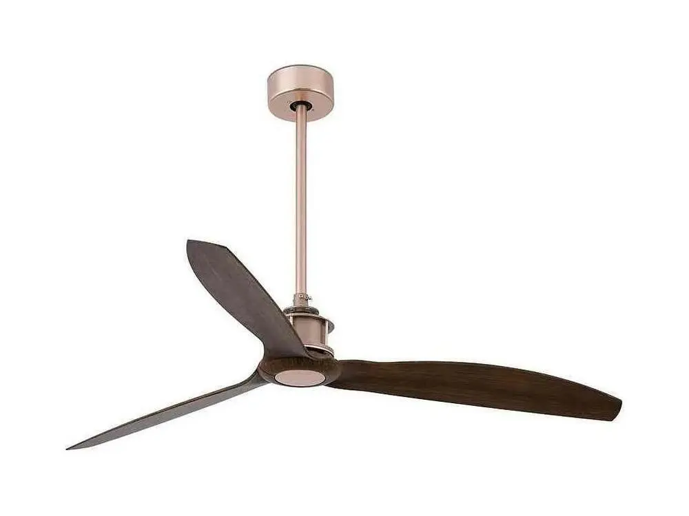 JUST FAN M DC ventilateur cuivre/bois avec kit de fixation