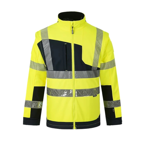Blouson haute visibilité LUMINA 2 en 1 jaune/marine - XL - CODUPAL SAFETY