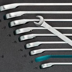 Jeu de clés mixtes à cliquet Hazet profil de traction externe deux fois hexagonale 8 - 19 nombre d'outils : 12 HA...