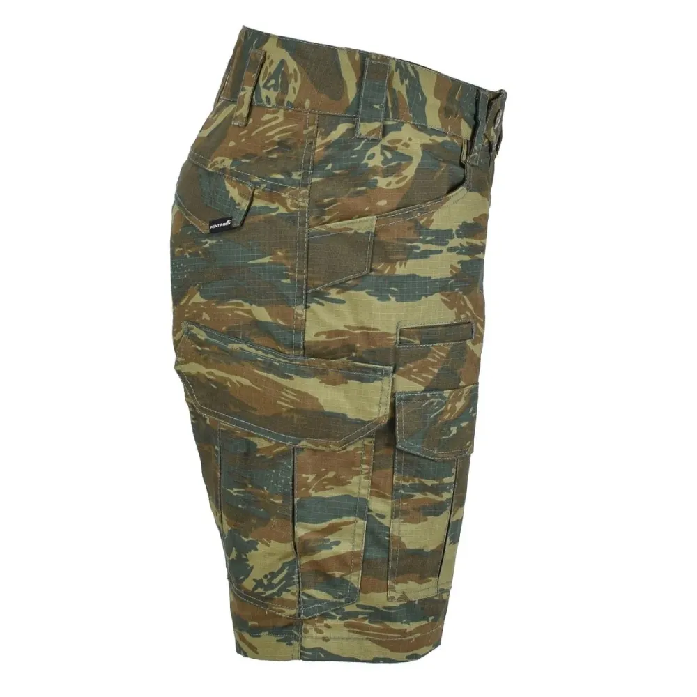 Pantalon court PENTAGON Lycos ripstop bermuda tripartite couture poches renforcées