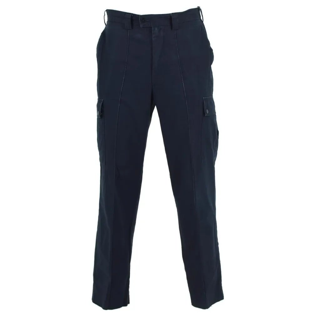 Pantalon de police britannique édit, pantalon d'uniforme durable en ripstop bleu excédentaire