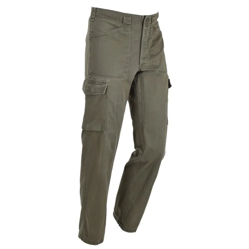 Pantalon de travail cargo original de l'armée autrichienne, pantalon traditionnel de service sur le terrain olive