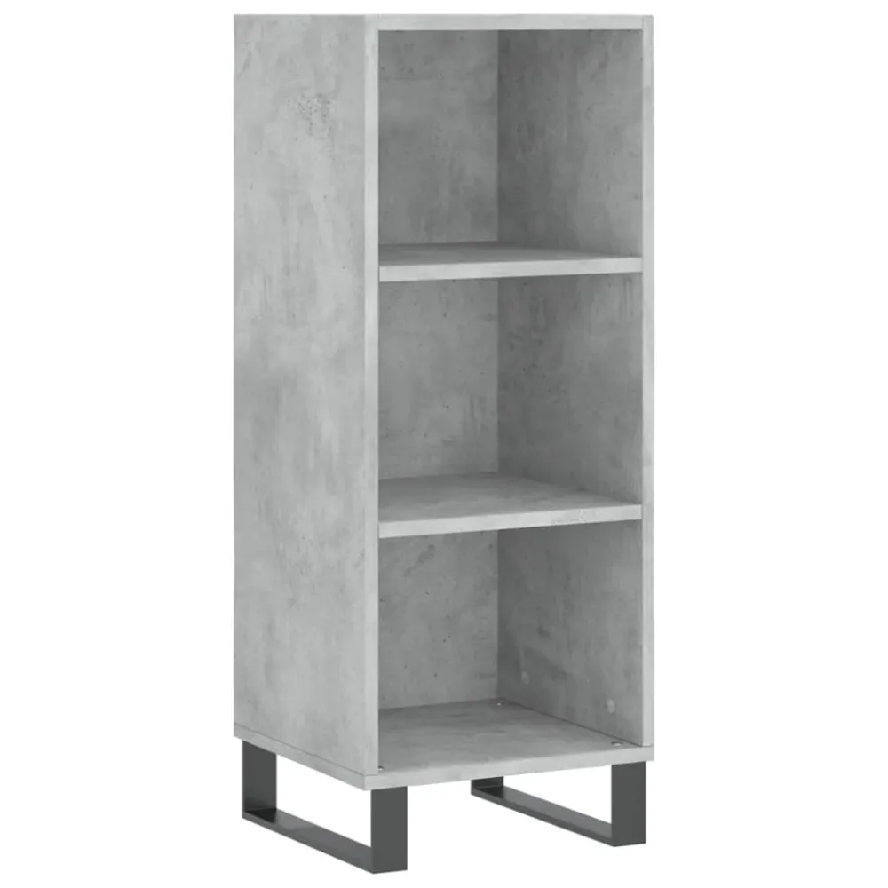 Buffet bahut commode armoire meuble de rangement organisateur cuisine salle de séjour salon 34,5 x 32,5 x 90 cm bois d'ing...