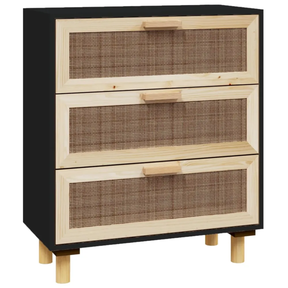 Buffet bahut commode armoire meuble de rangement organisateur cuisine salle de séjour salon 60 x 30 x 70 cm bois de pin ma...