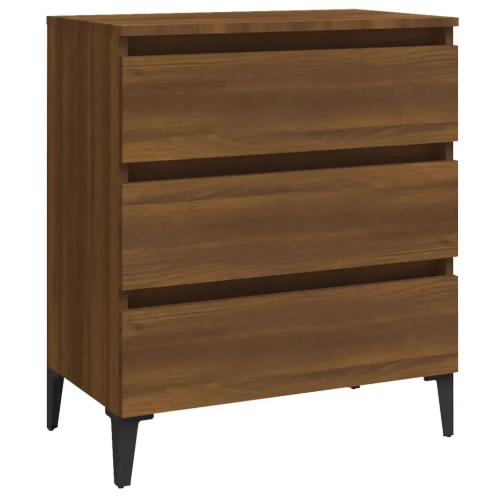 Buffet bahut commode armoire meuble de rangement organisateur cuisine salle de séjour salon 60 x 35 x 69 cm bois d'ingénie...