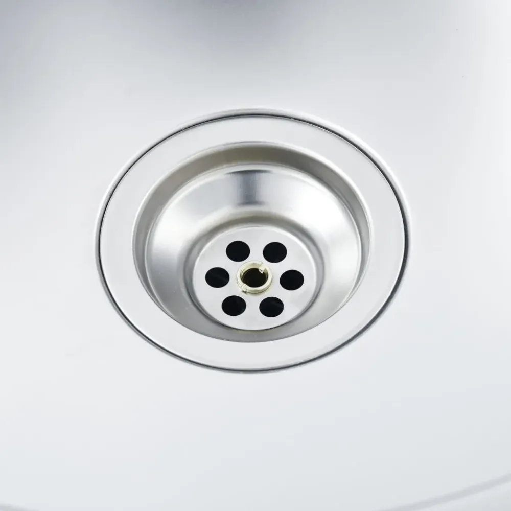 Evier de cuisine à duo lavabo évier encastré lavabo de cuisine lavabo encastré maison intérieur argenté 120 cm acier inoxy...