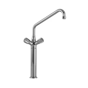 Mitigeur monotrou deux manettes Locher avec colonne 300mm bec Ø25mm 128015 se procurer à bas prix