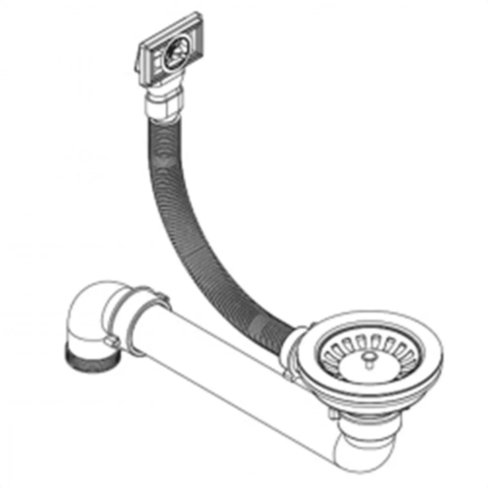 Évier de cuisine seul lavabo 57,5 x 46 cm granit écru 02_0002345