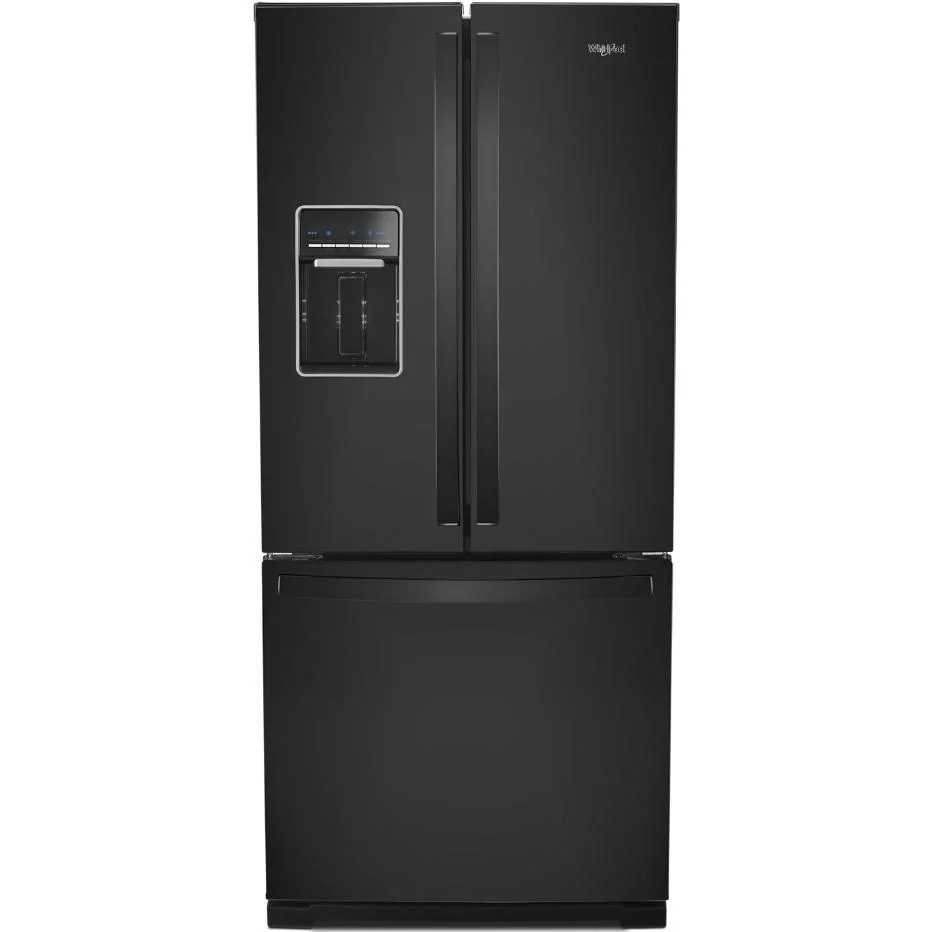 Whirlpool Réfrigérateur trois portes avec porte à deux battants amovible de 30 po, 19,7 pi. cu. avec distributeur externe...