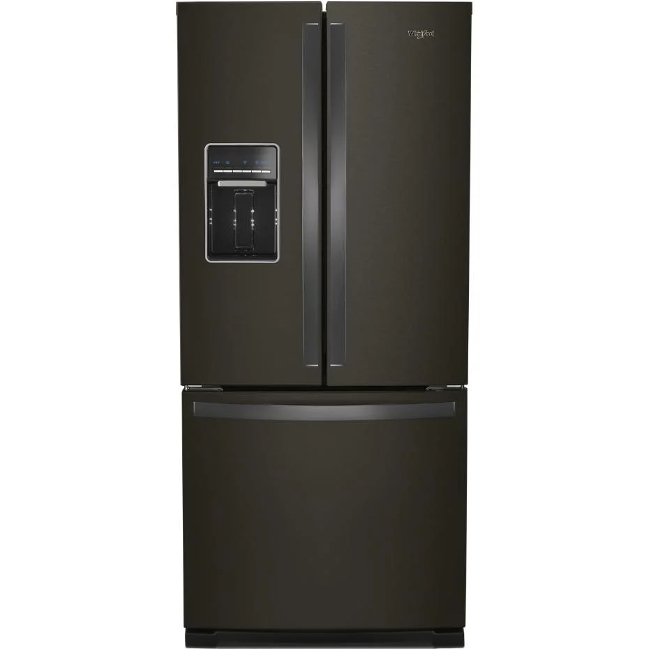 Whirlpool Réfrigérateur trois portes avec porte à deux battants amovible de 30 po, 19,7 pi. cu. avec distributeur externe...