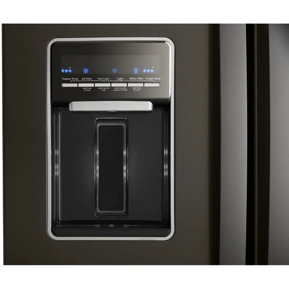 Whirlpool Réfrigérateur trois portes avec porte à deux battants amovible de 30 po, 19,7 pi. cu. avec distributeur externe...